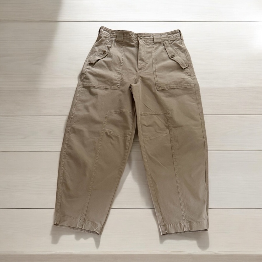 Banana Republic Cropped Utility Pants in Khaki
